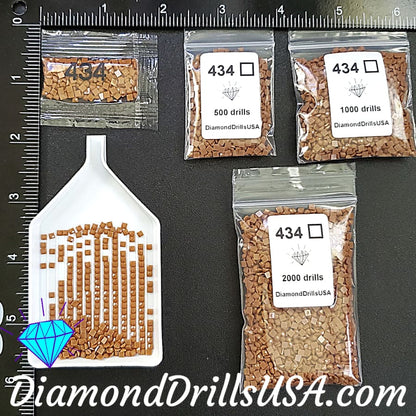 DMC 434 SQUARE 5D Diamond Painting Drills Beads DMC 434 