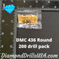 DMC 436 ROUND 5D Diamond Painting Drills Beads DMC 436 Tan -