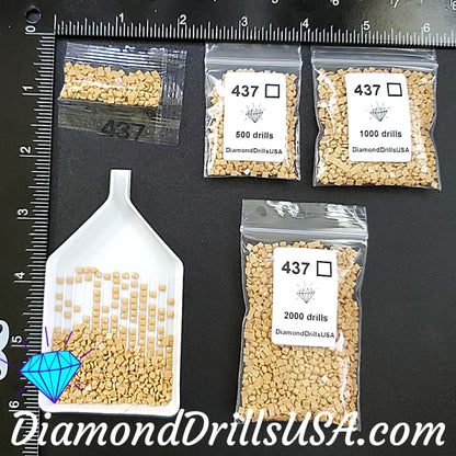 DMC 437 SQUARE 5D Diamond Painting Drills Beads DMC 437 