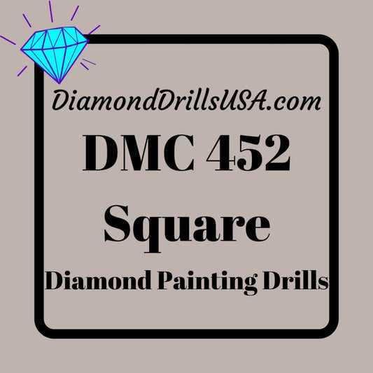 DMC 452 SQUARE 5D Diamond Painting Drills Beads DMC 452 