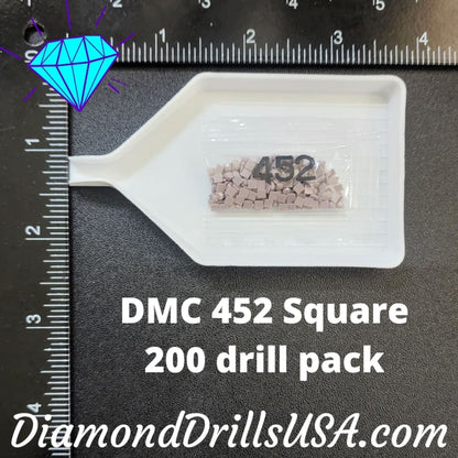 DMC 452 SQUARE 5D Diamond Painting Drills Beads DMC 452 