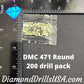 DMC 471 ROUND 5D Diamond Painting Drills Beads DMC 471 Very 