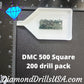 DMC 500 SQUARE Diamond Painting Drills Beads 500 Very Dark 