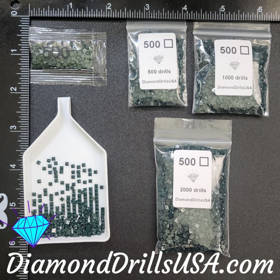 DMC 500 SQUARE Diamond Painting Drills Beads 500 Very Dark 
