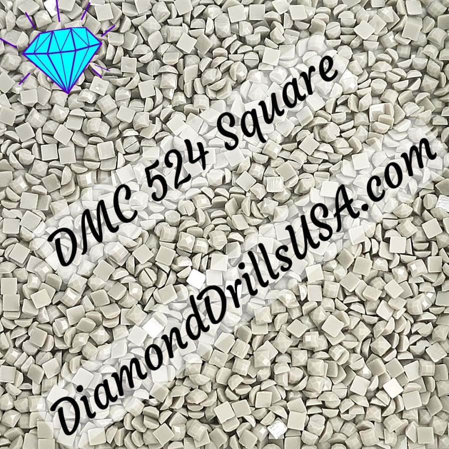 DMC 524 SQUARE 5D Diamond Painting Drills Beads DMC 524 Very