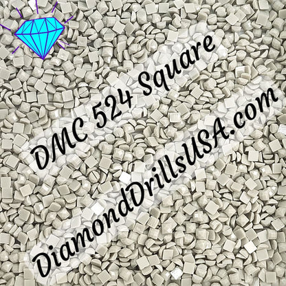 DMC 524 SQUARE 5D Diamond Painting Drills Beads DMC 524 Very