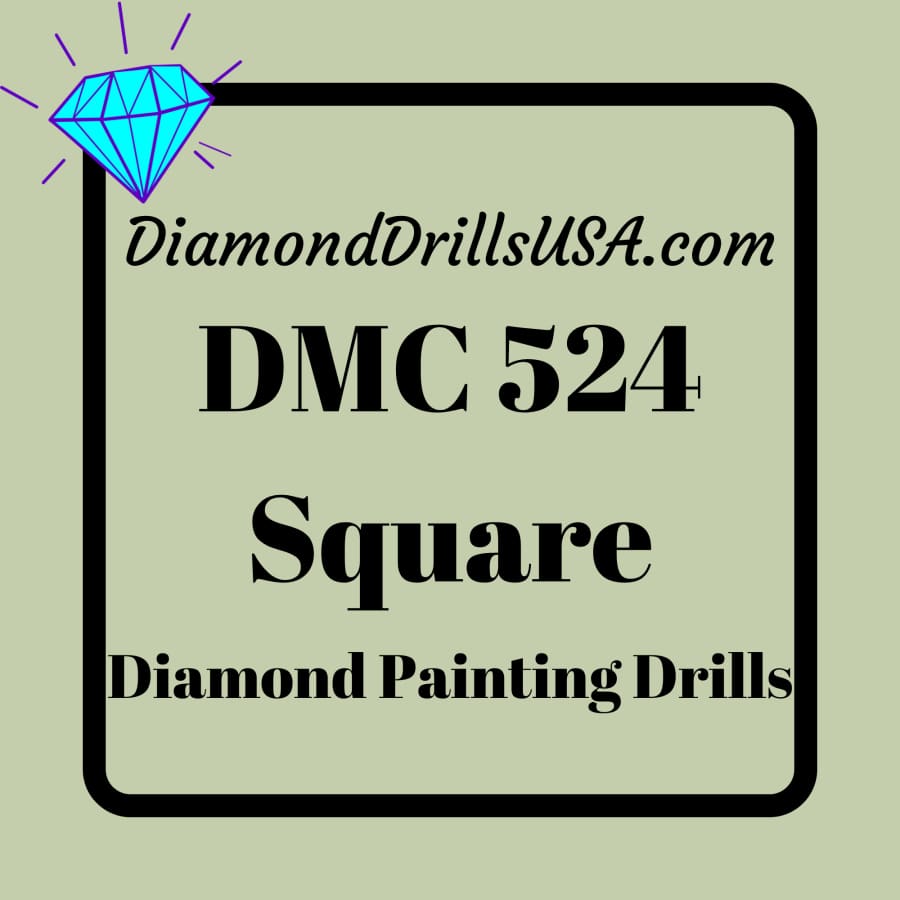 DMC 524 SQUARE 5D Diamond Painting Drills Beads DMC 524 Very