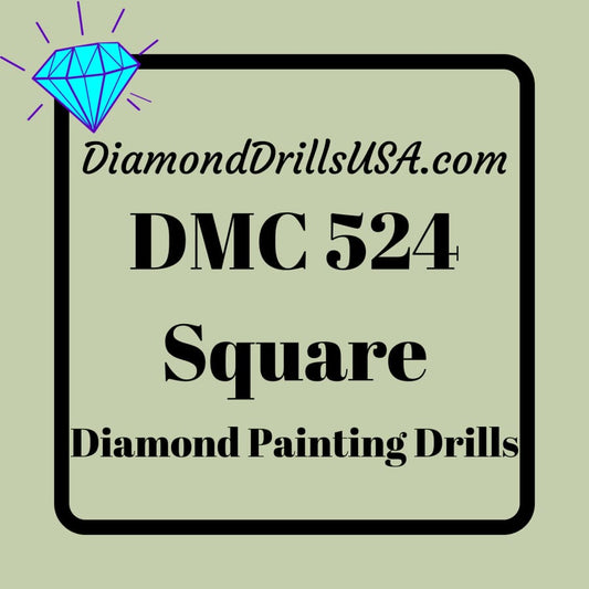 DMC 524 SQUARE 5D Diamond Painting Drills Beads DMC 524 Very