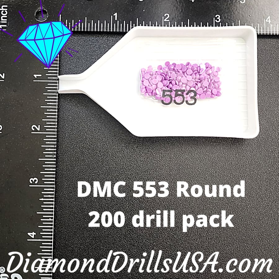 DMC 553 ROUND 5D Diamond Painting Drills Beads DMC 553 