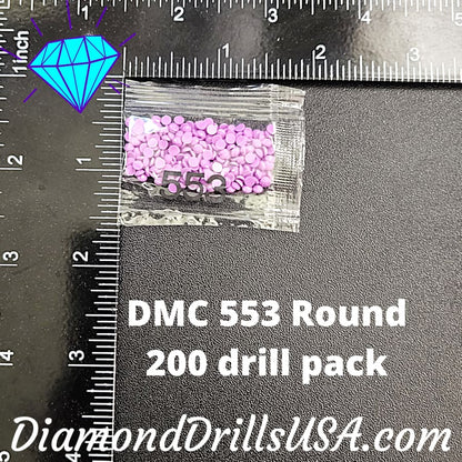 DMC 553 ROUND 5D Diamond Painting Drills Beads DMC 553 