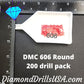 DMC 606 ROUND 5D Diamond Painting Drills Beads DMC 606 