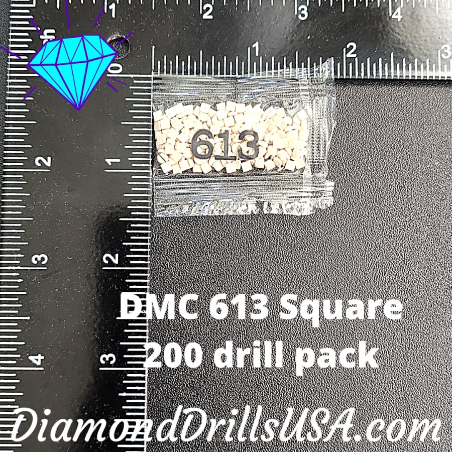 DMC 613 SQUARE 5D Diamond Painting Drills Beads DMC 613 Very