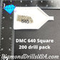 DMC 640 SQUARE 5D Diamond Painting Drills Beads DMC 640 Very