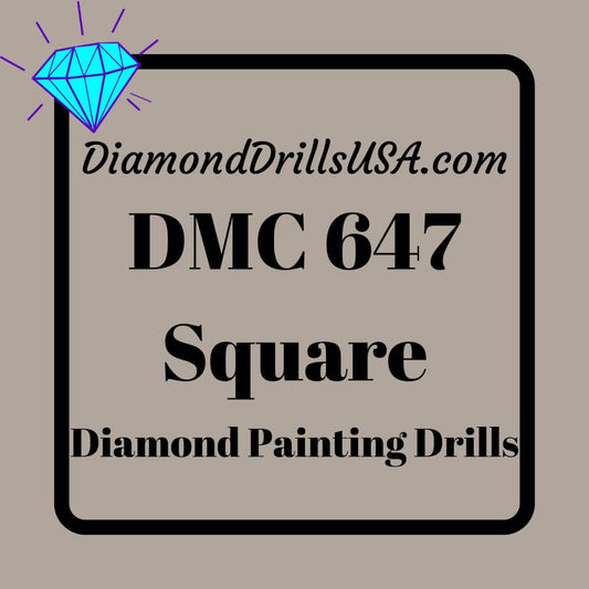 DMC 647 SQUARE 5D Diamond Painting Drills DMC 647 Dark 