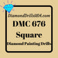 DMC 676 SQUARE 5D Diamond Painting Drills Beads DMC 676 