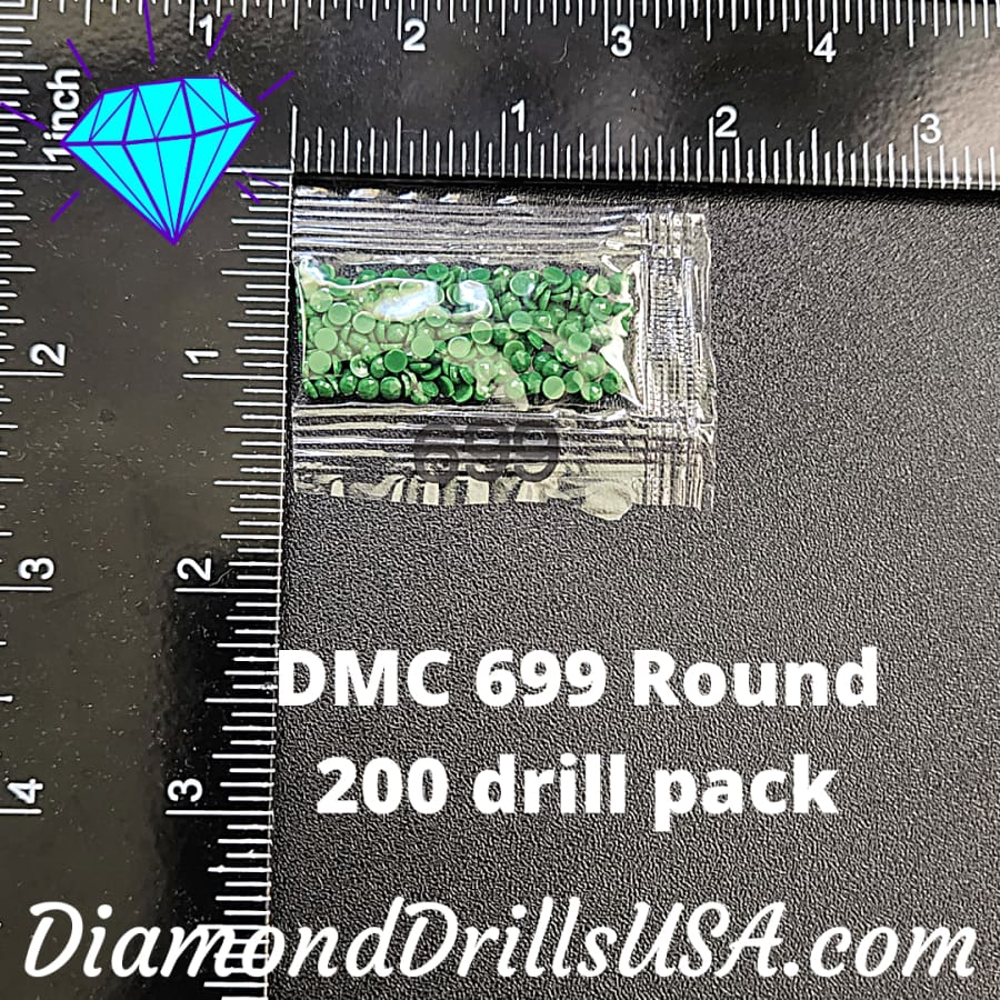 DMC 699 ROUND 5D Diamond Painting Drills Beads DMC 699 Green