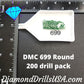 DMC 699 ROUND 5D Diamond Painting Drills Beads DMC 699 Green