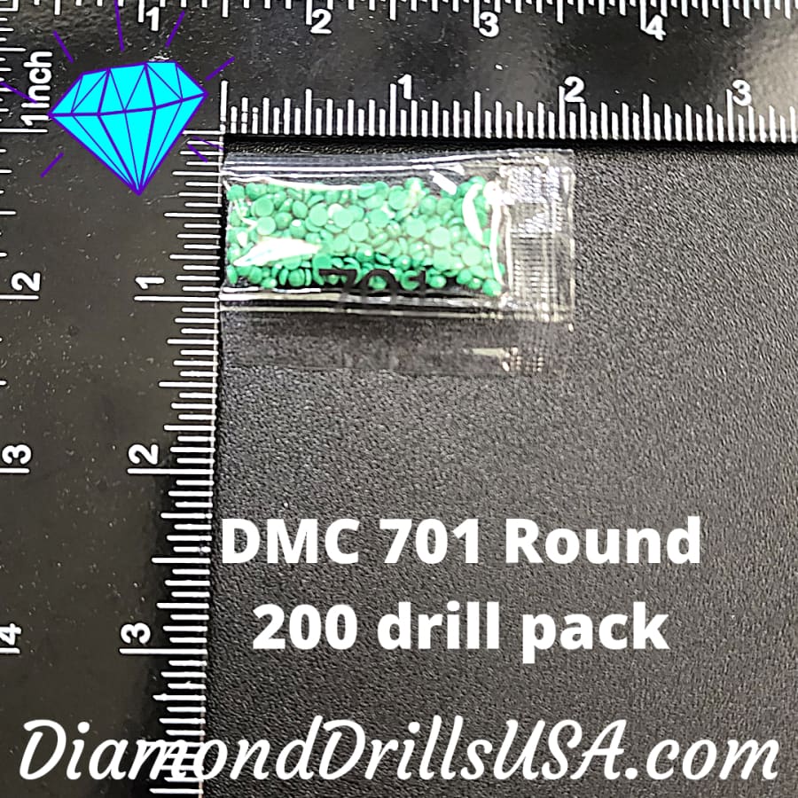 DMC 701 ROUND 5D Diamond Painting Drills Beads DMC 701 Light