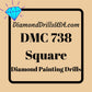 DMC 738 SQUARE 5D Diamond Painting Drills Beads DMC 738 Very