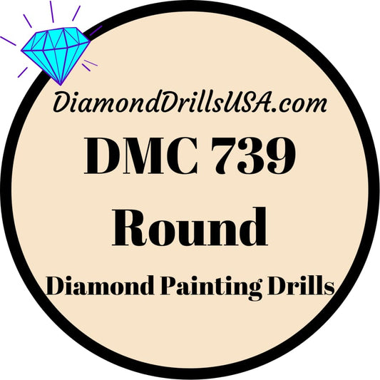 DMC 739 ROUND 5D Diamond Painting Drills Beads DMC 739 Ultra