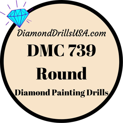 DMC 739 ROUND 5D Diamond Painting Drills Beads DMC 739 Ultra