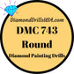 DMC 743 ROUND 5D Diamond Painting Drills Beads DMC 743 Pale 