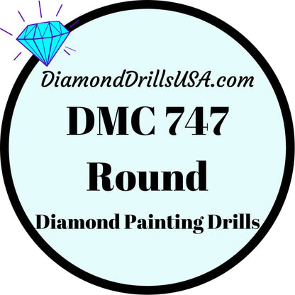 DMC 747 ROUND 5D Diamond Painting Drills Beads DMC 747 Very 