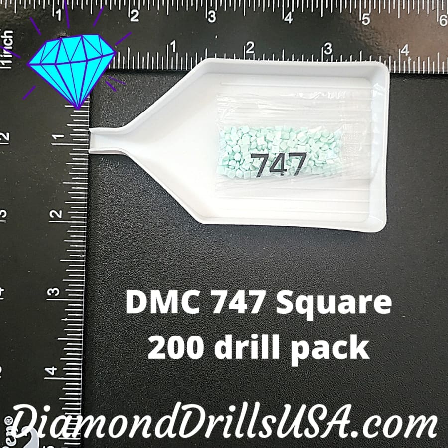 DMC 747 SQUARE 5D Diamond Painting Drills Beads DMC 747 Very