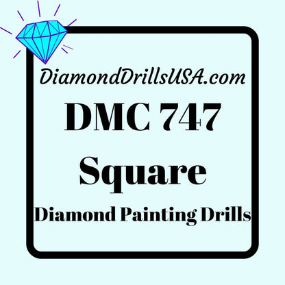 DMC 747 SQUARE 5D Diamond Painting Drills Beads DMC 747 Very
