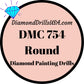 DMC 754 ROUND 5D Diamond Painting Drills Beads DMC 754 Light