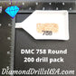 DMC 758 ROUND 5D Diamond Painting Drills Beads DMC 758 Very 