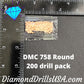DMC 758 ROUND 5D Diamond Painting Drills Beads DMC 758 Very 
