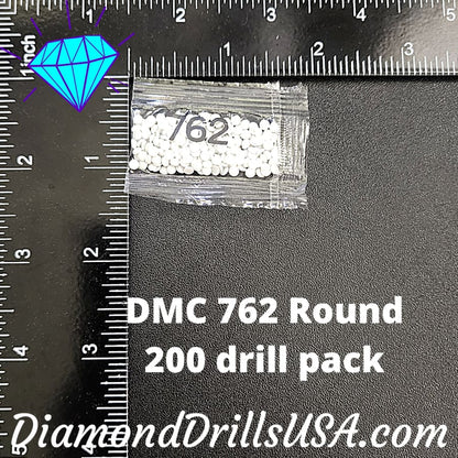 DMC 762 ROUND 5D Diamond Painting Drills Beads DMC 762 Very 