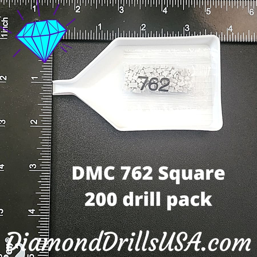 DMC 762 SQUARE 5D Diamond Painting Drills Beads DMC 762 Very