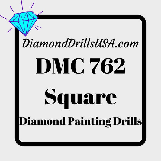 DMC 762 SQUARE 5D Diamond Painting Drills Beads DMC 762 Very