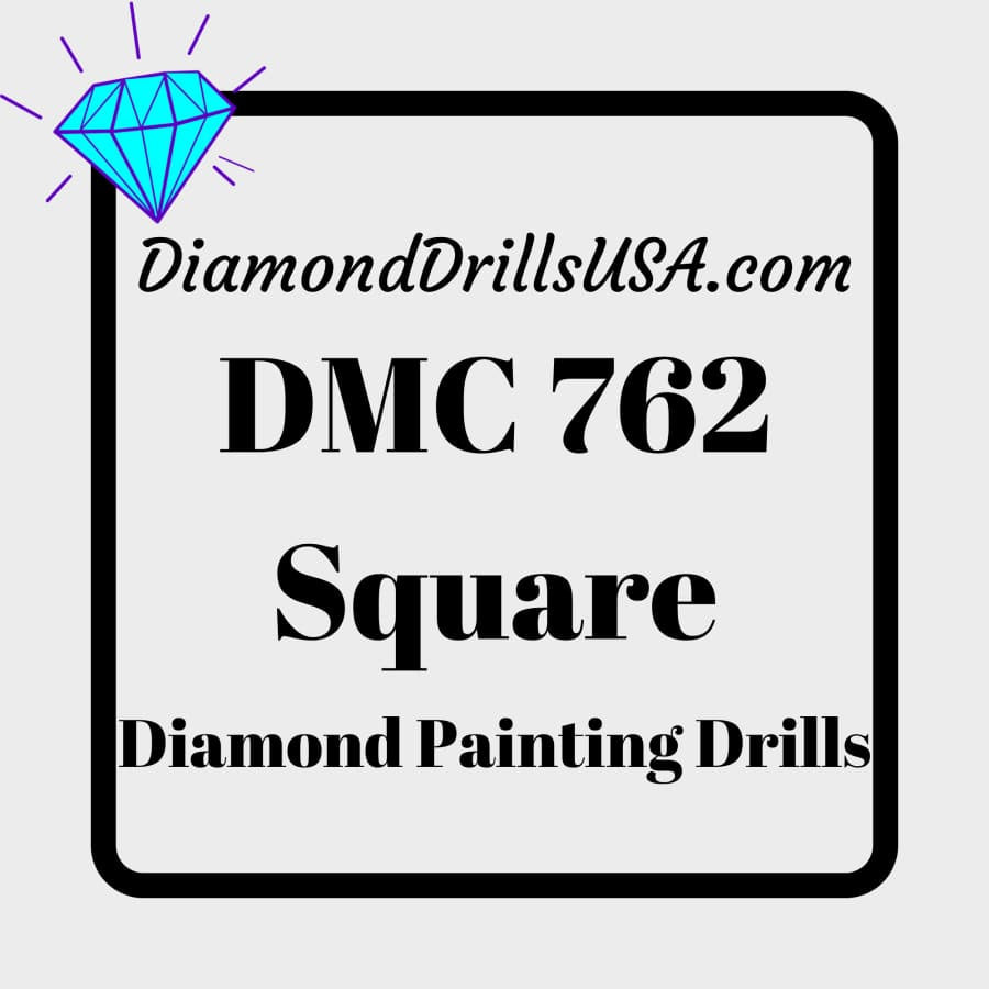 DMC 762 SQUARE 5D Diamond Painting Drills Beads DMC 762 Very