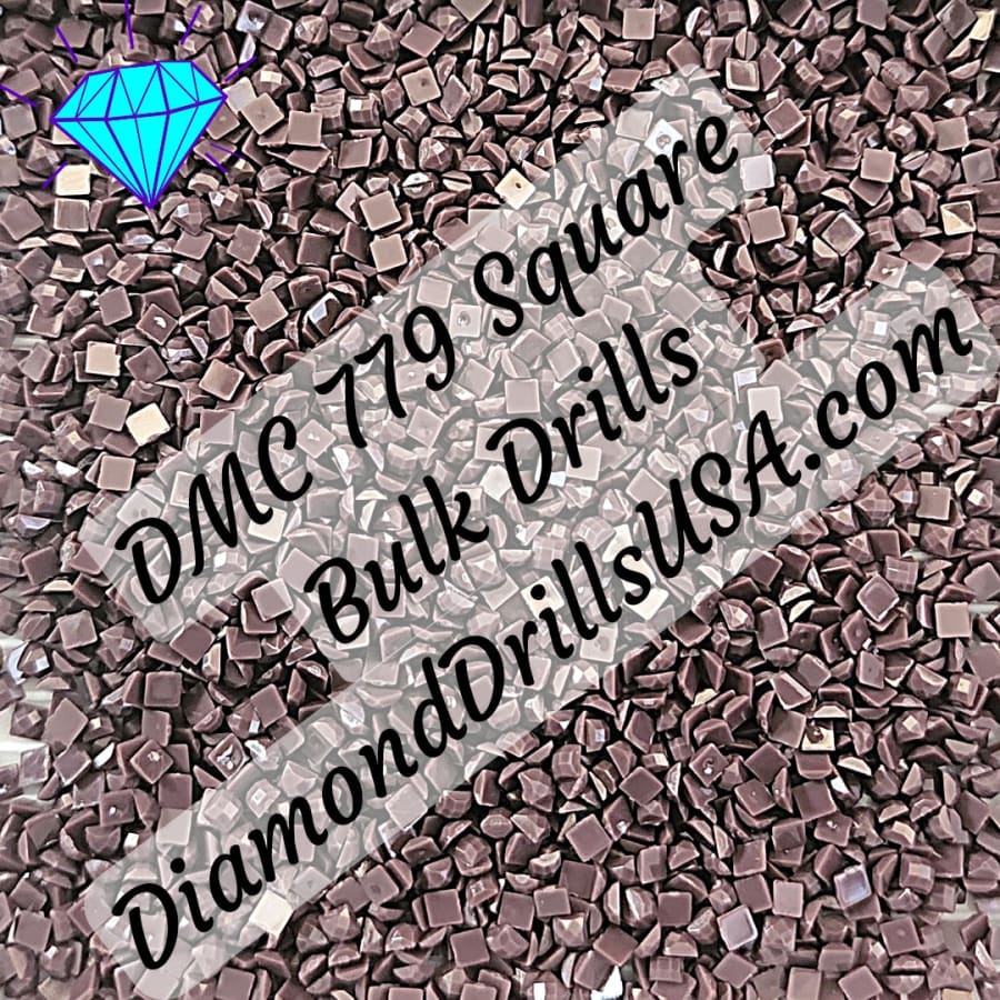 DMC 779 SQUARE 5D Diamond Painting Drills Beads DMC 779 Dark