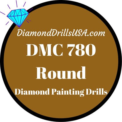 DMC 780 ROUND 5D Diamond Painting Drills Beads DMC 780 Ultra