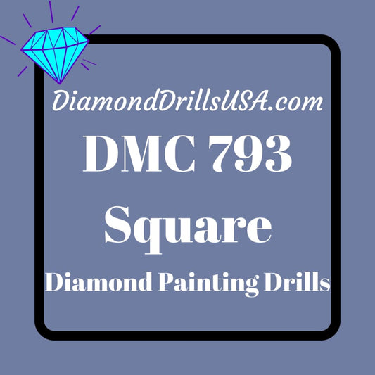 DMC 793 SQUARE 5D Diamond Painting Drills Beads DMC 793 