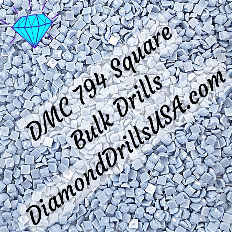 DMC 794 SQUARE 5D Diamond Painting Drills Beads DMC 794 