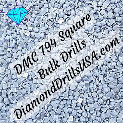 DMC 794 SQUARE 5D Diamond Painting Drills Beads DMC 794 
