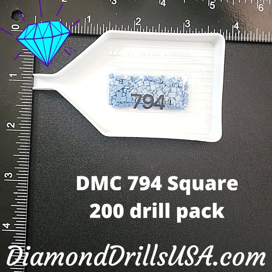 DMC 794 SQUARE 5D Diamond Painting Drills Beads DMC 794 