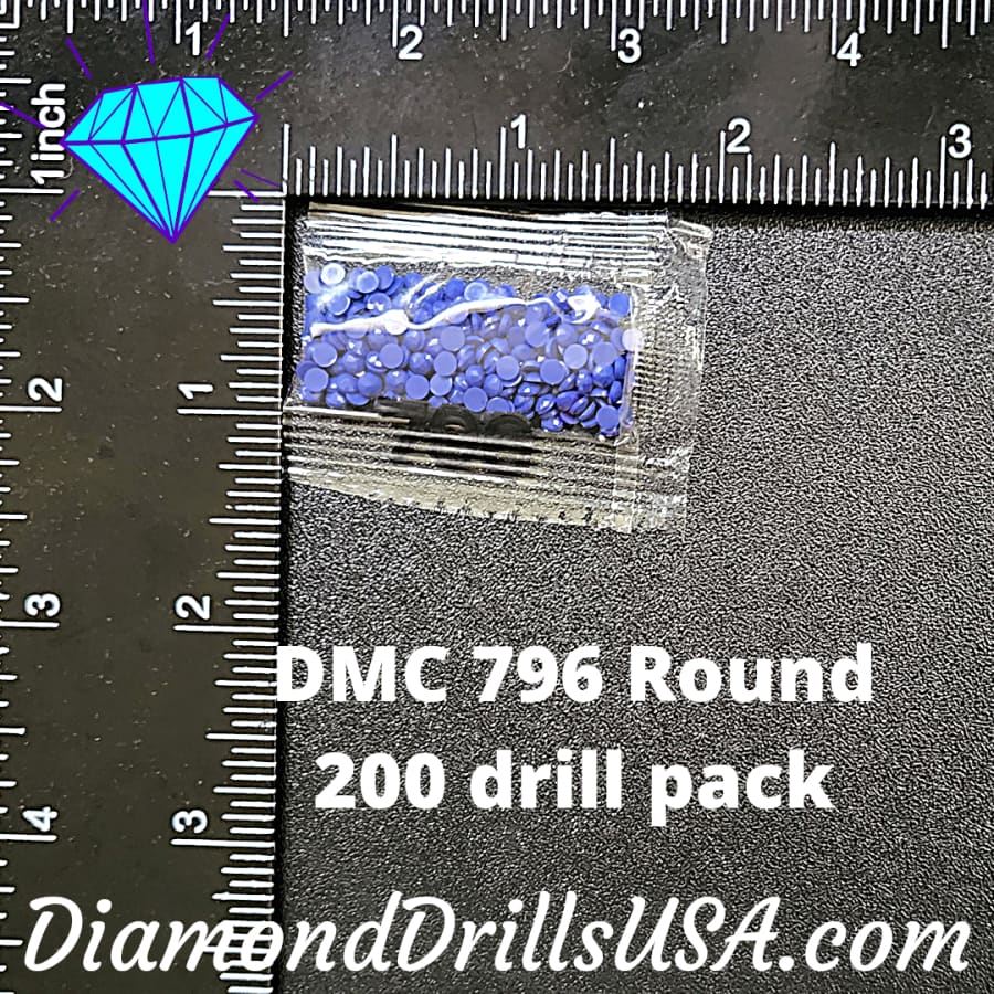 DMC 796 ROUND 5D Diamond Painting Drills Beads DMC 796 Dark 