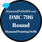 DMC 796 ROUND 5D Diamond Painting Drills Beads DMC 796 Dark 