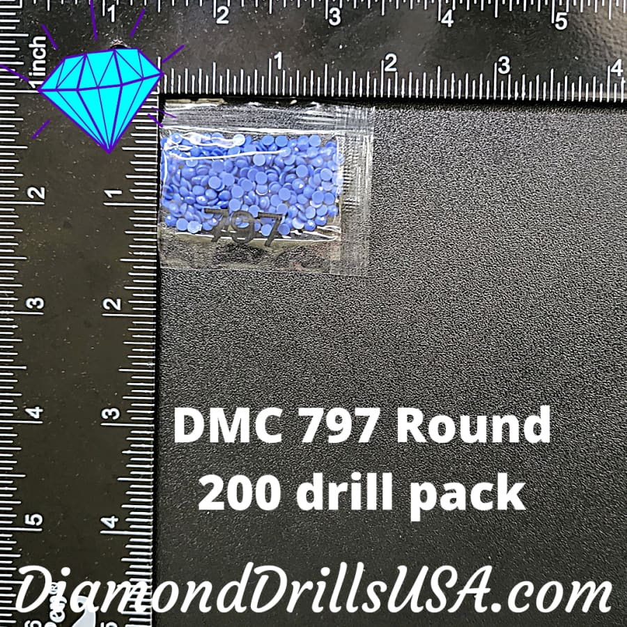 DMC 797 ROUND 5D Diamond Painting Drills Beads DMC 797 Royal