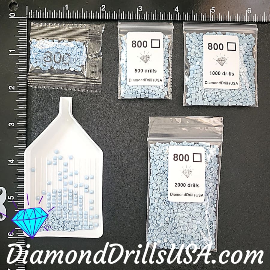 DMC 800 SQUARE 5D Diamond Painting Drills Beads DMC 800 Pale