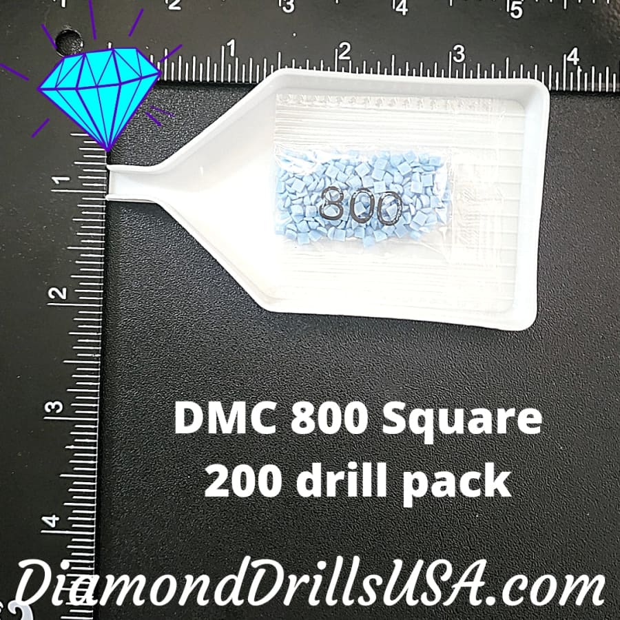 DMC 800 SQUARE 5D Diamond Painting Drills Beads DMC 800 Pale