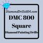 DMC 800 SQUARE 5D Diamond Painting Drills Beads DMC 800 Pale