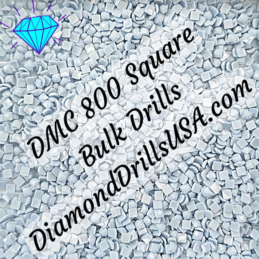 DMC 800 SQUARE 5D Diamond Painting Drills Beads DMC 800 Pale