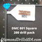 DMC 801 SQUARE 5D Diamond Painting Drills Beads DMC 801 Dark